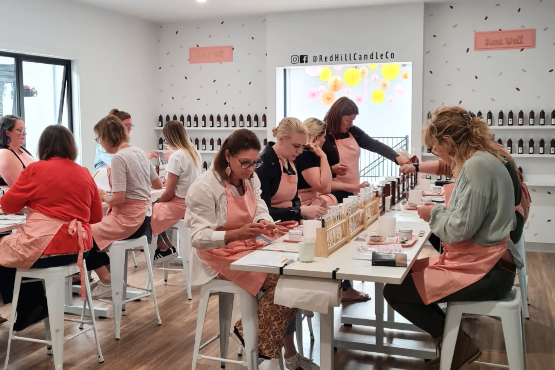 Candle making red hill candle co