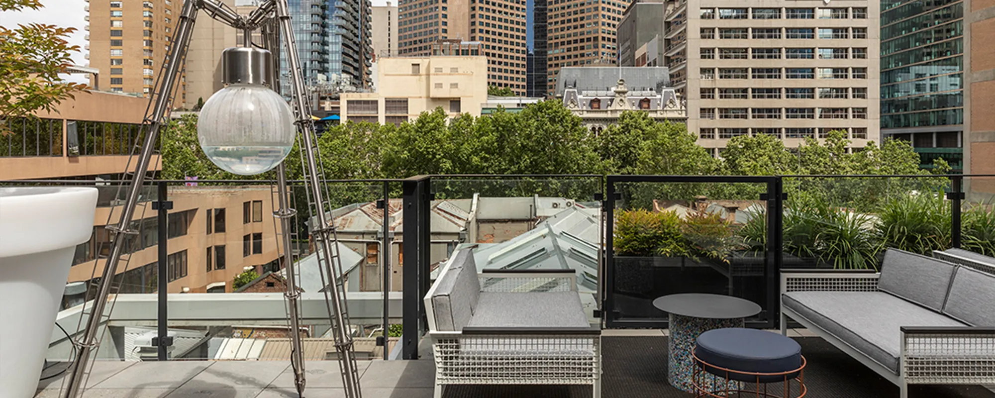 Lancemore Crossley st Boutique Luxury Accommodations Melbourne rooftop terrace Events 2000 x 800 8