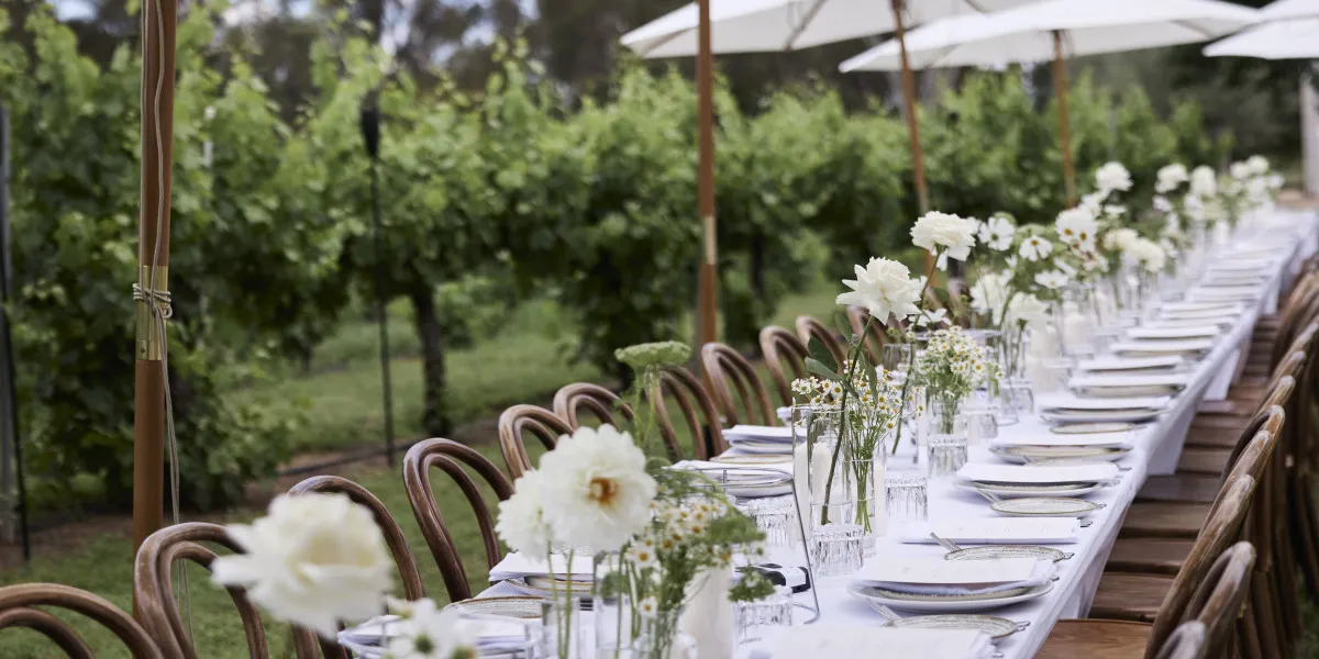 Lancemore Milama Hotel Boutique Luxury Accommodation Melbourne Wedding Venue Reception Outdoors