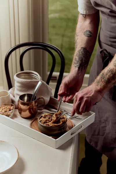 Orchard inspired crumble at Josephs Restaurant v2